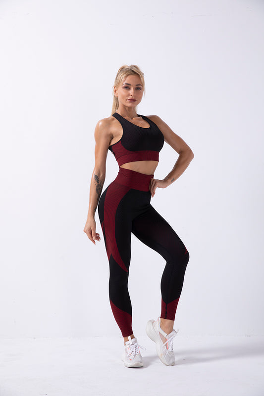 Seamless Gym Yoga Set Tank Top & Leggings