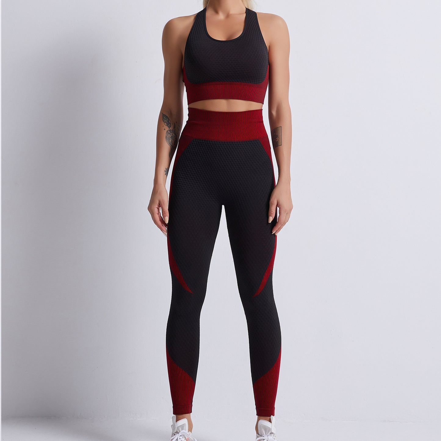 Seamless Gym Yoga Set Tank Top & Leggings