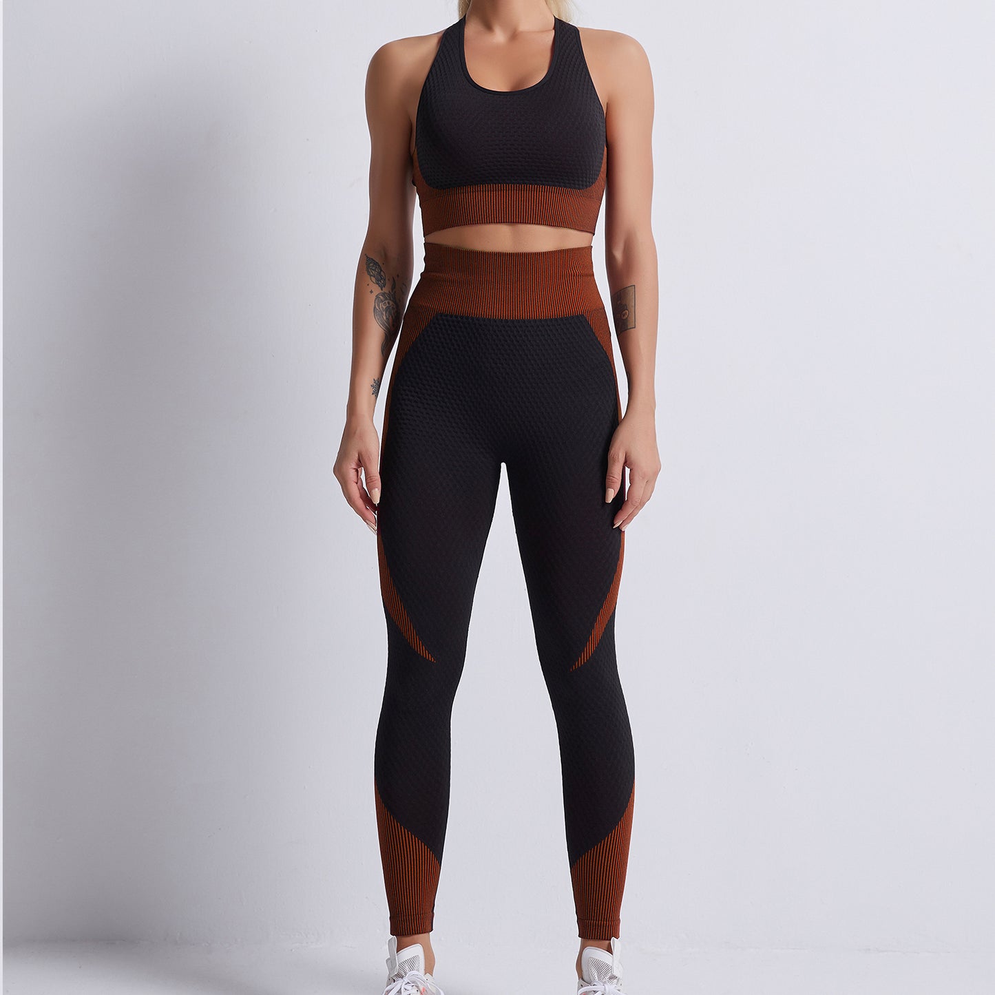 Seamless Gym Yoga Set Tank Top & Leggings