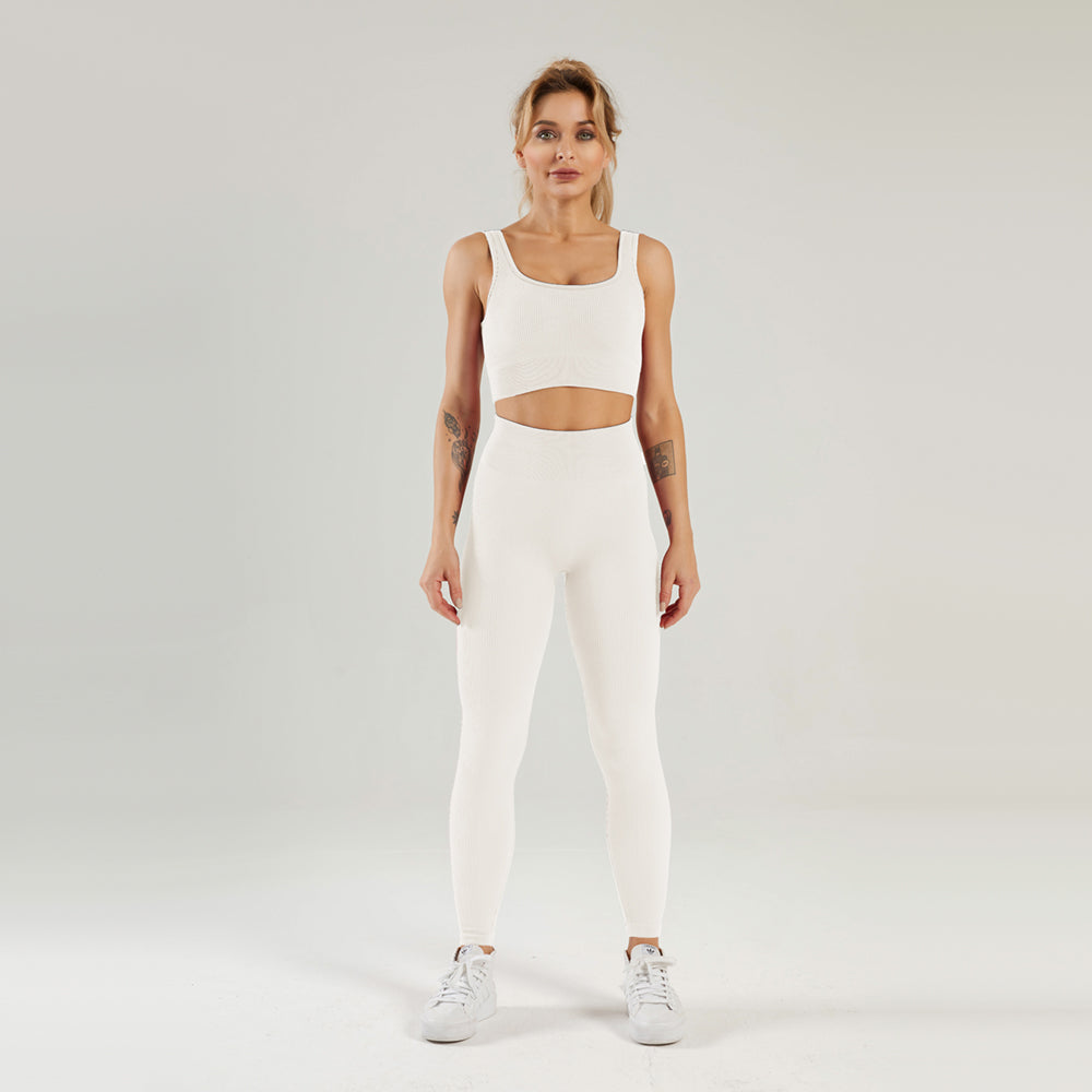 Seamless Gym Yoga Set Sports Bra & Leggings for Women