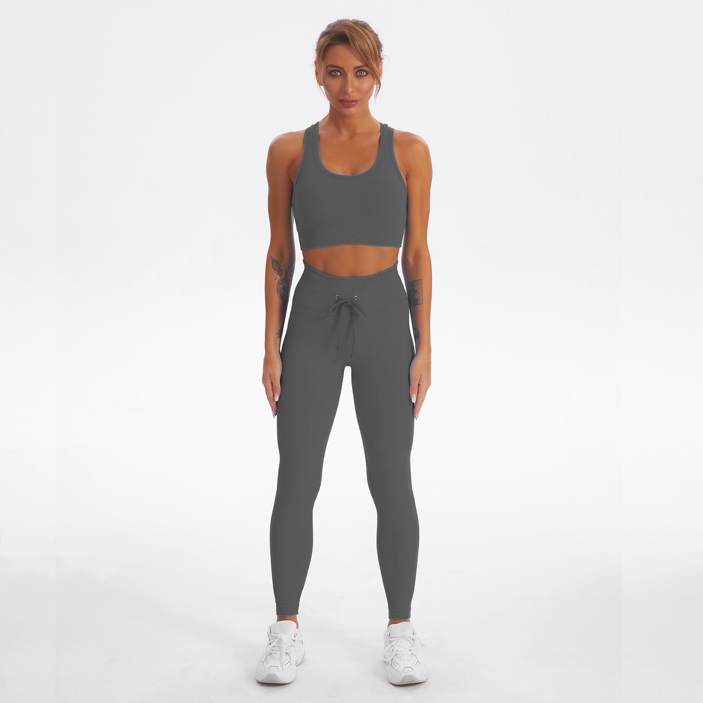 Seamless Gym Yoga Set Tank Top & Leggings