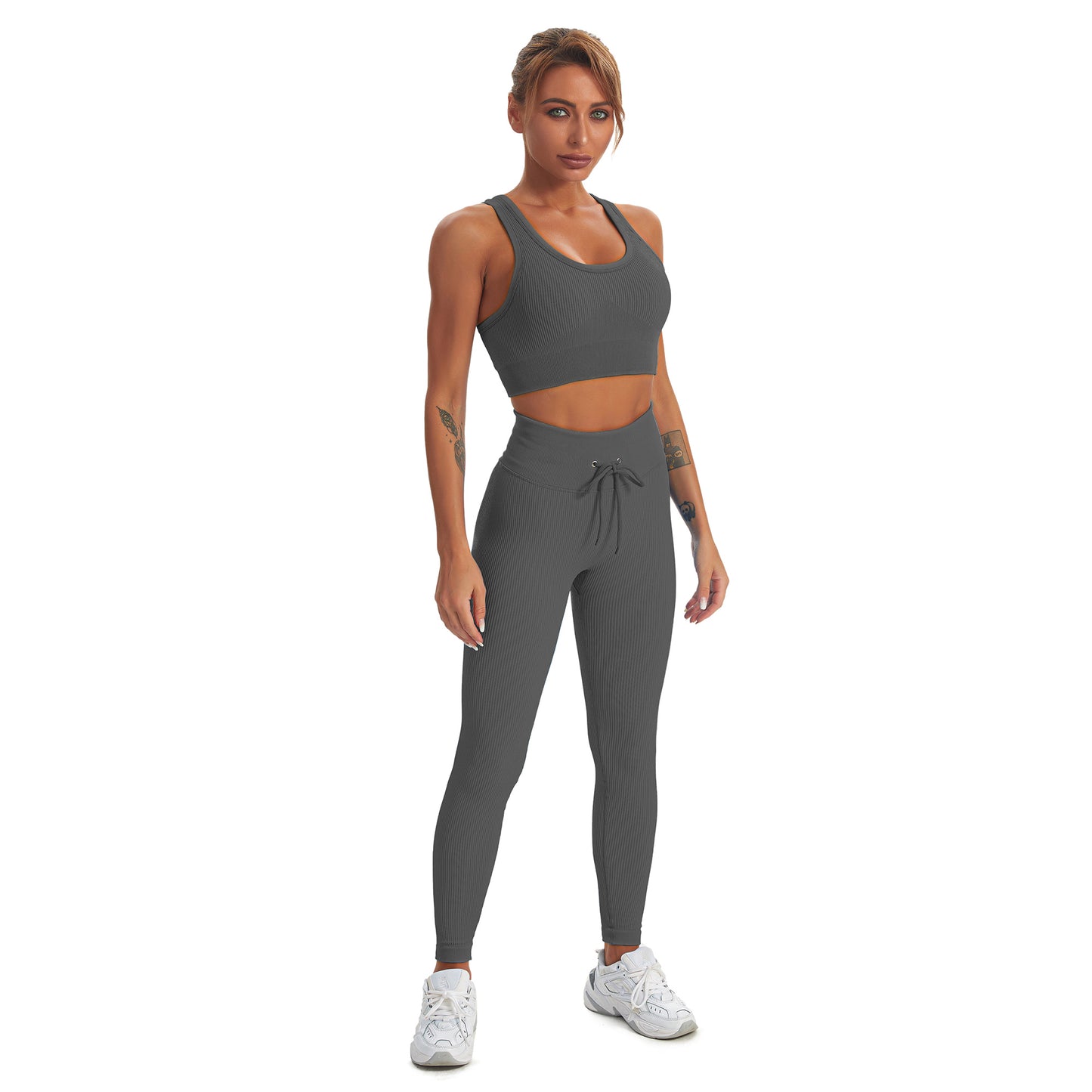 Seamless Gym Yoga Set Tank Top & Leggings