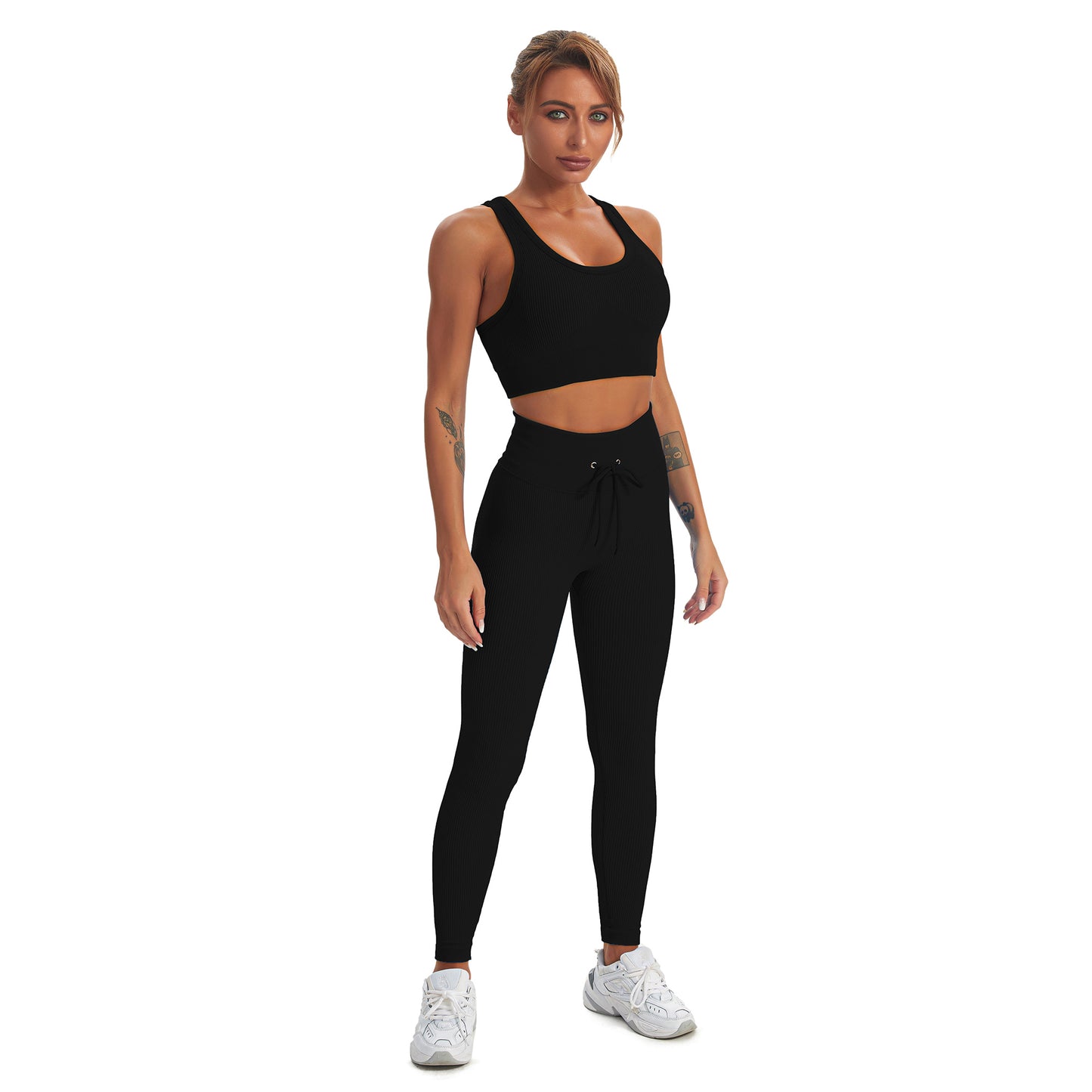 Seamless Gym Yoga Set Tank Top & Leggings