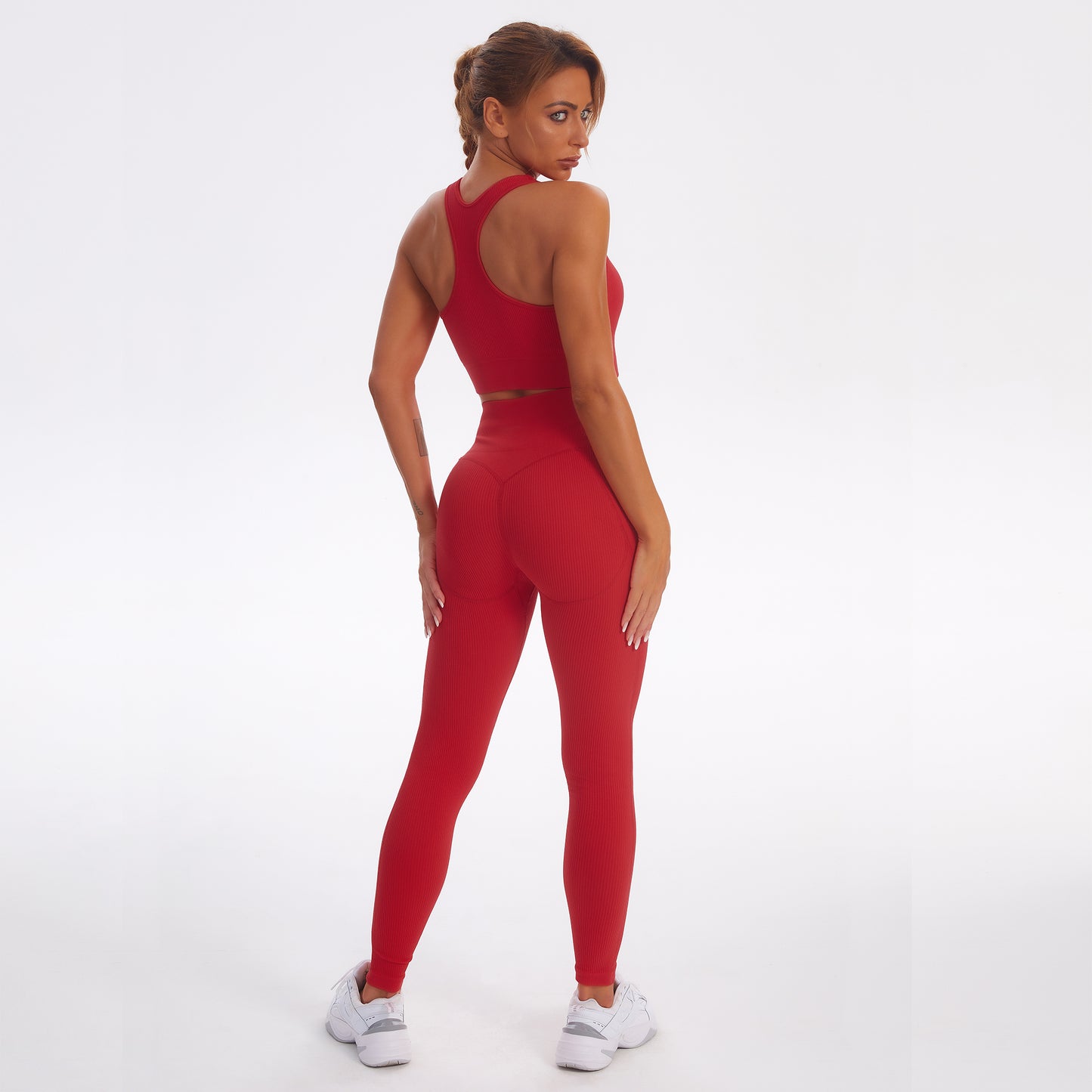 Seamless Gym Yoga Set Sports Bra & Leggings