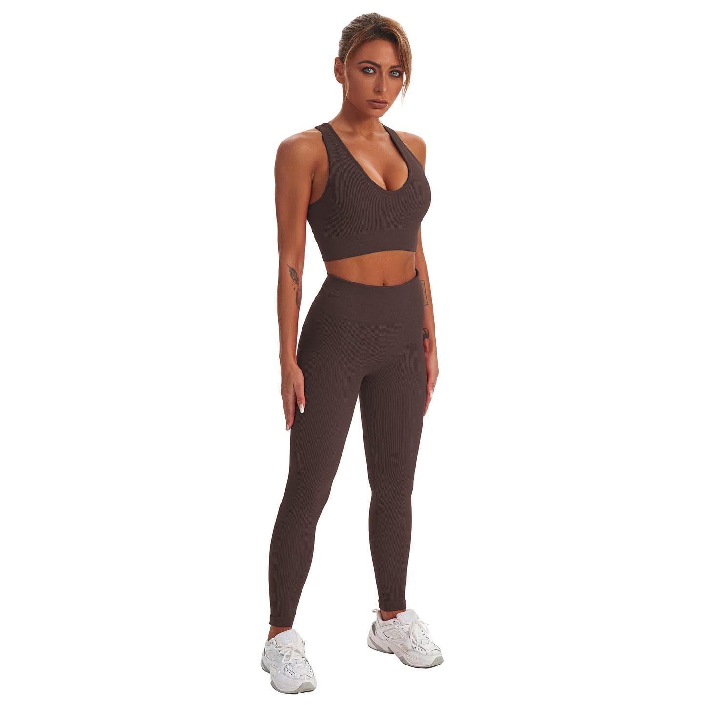 Seamless Gym Yoga Set Sports Bra & Leggings