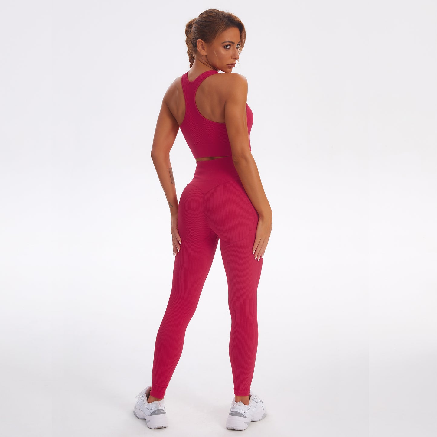 Seamless Gym Yoga Set Sports Bra & Leggings