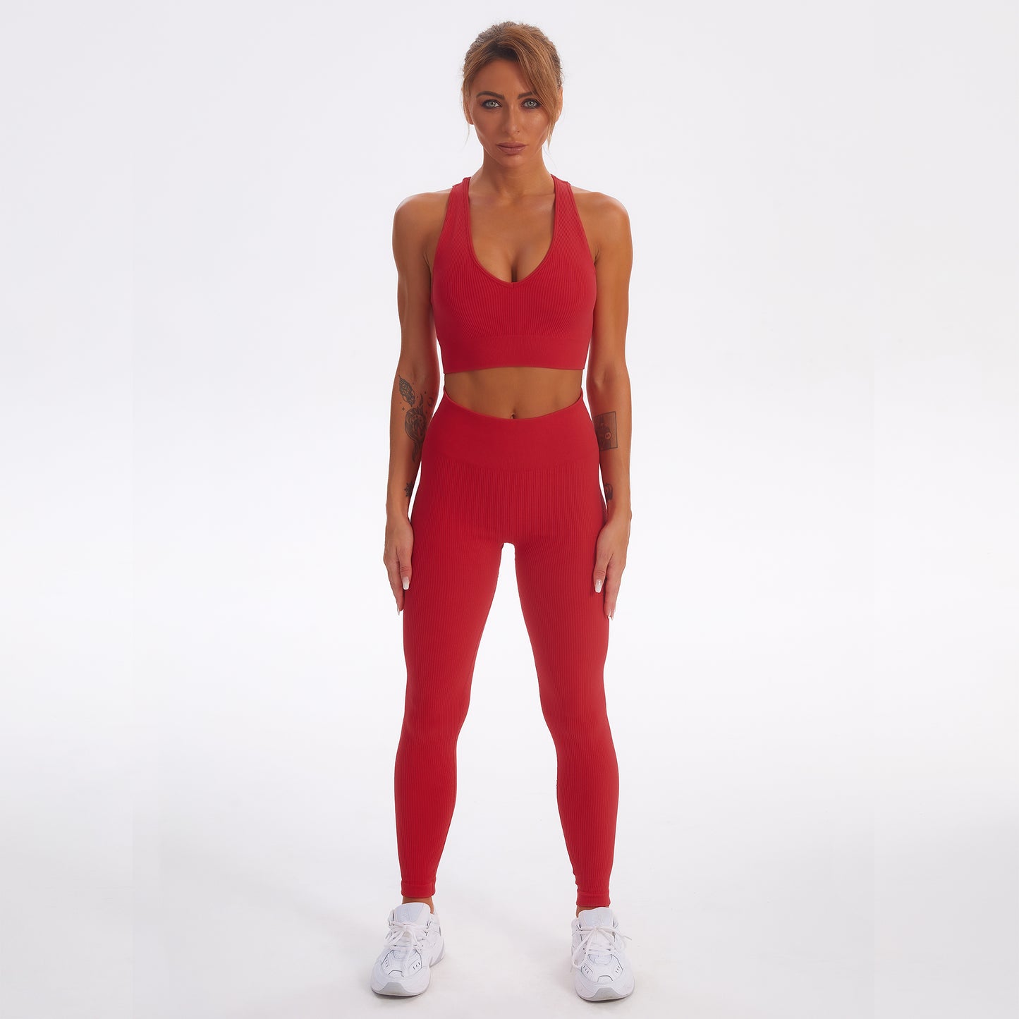 Seamless Gym Yoga Set Sports Bra & Leggings