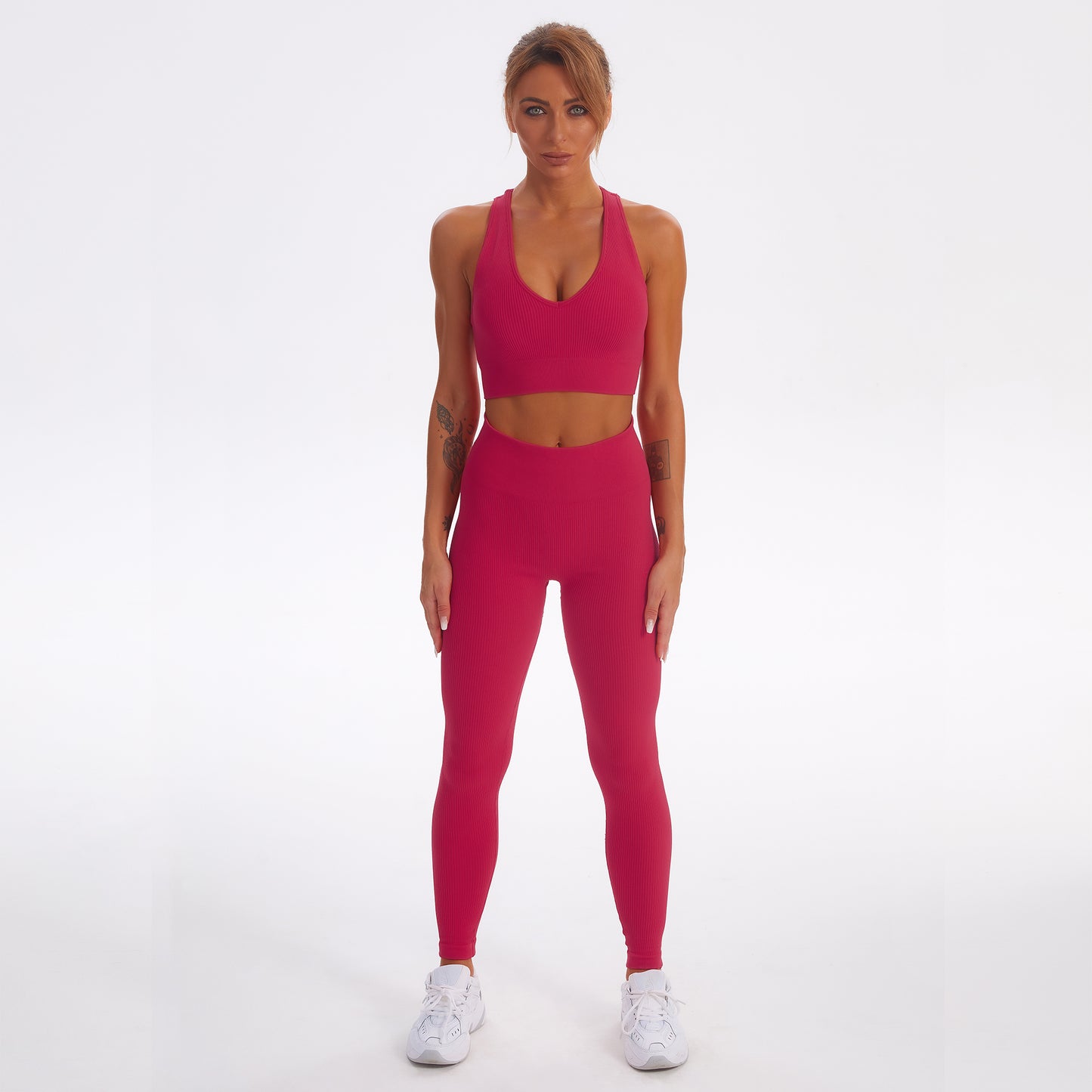 Seamless Gym Yoga Set Sports Bra & Leggings