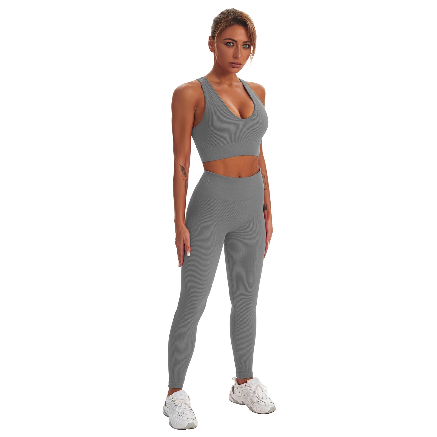 Seamless Gym Yoga Set Sports Bra & Leggings