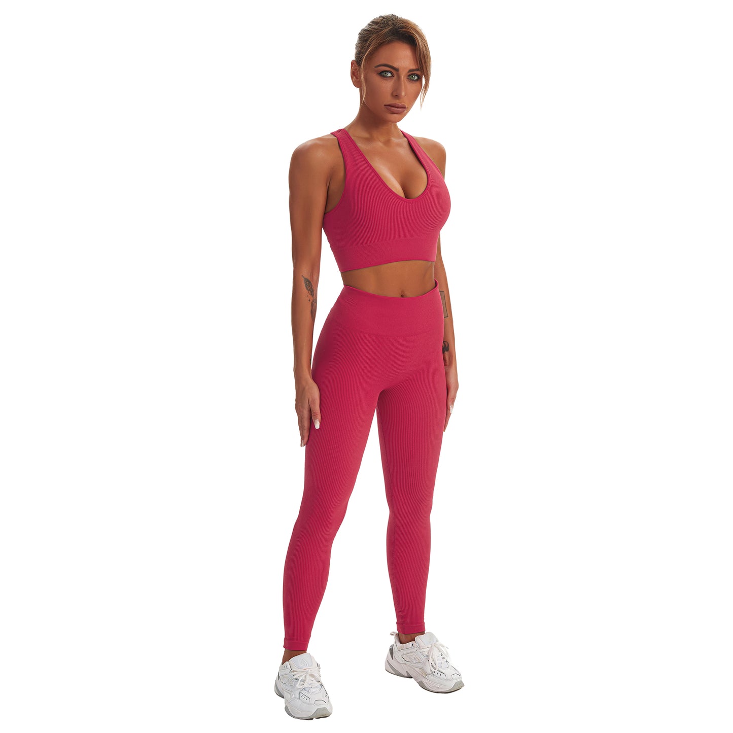 Seamless Gym Yoga Set Sports Bra & Leggings