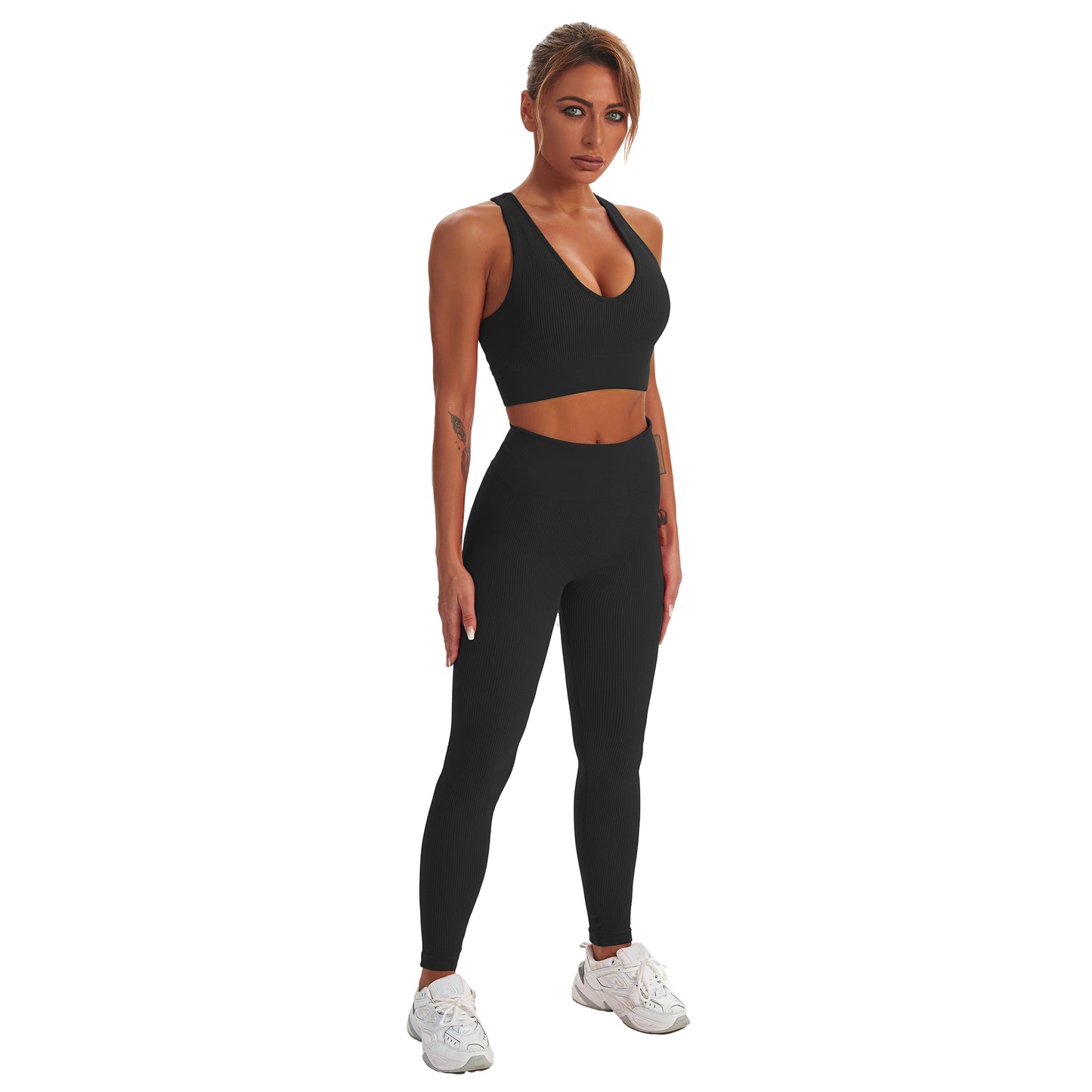 Seamless Gym Yoga Set Sports Bra & Leggings